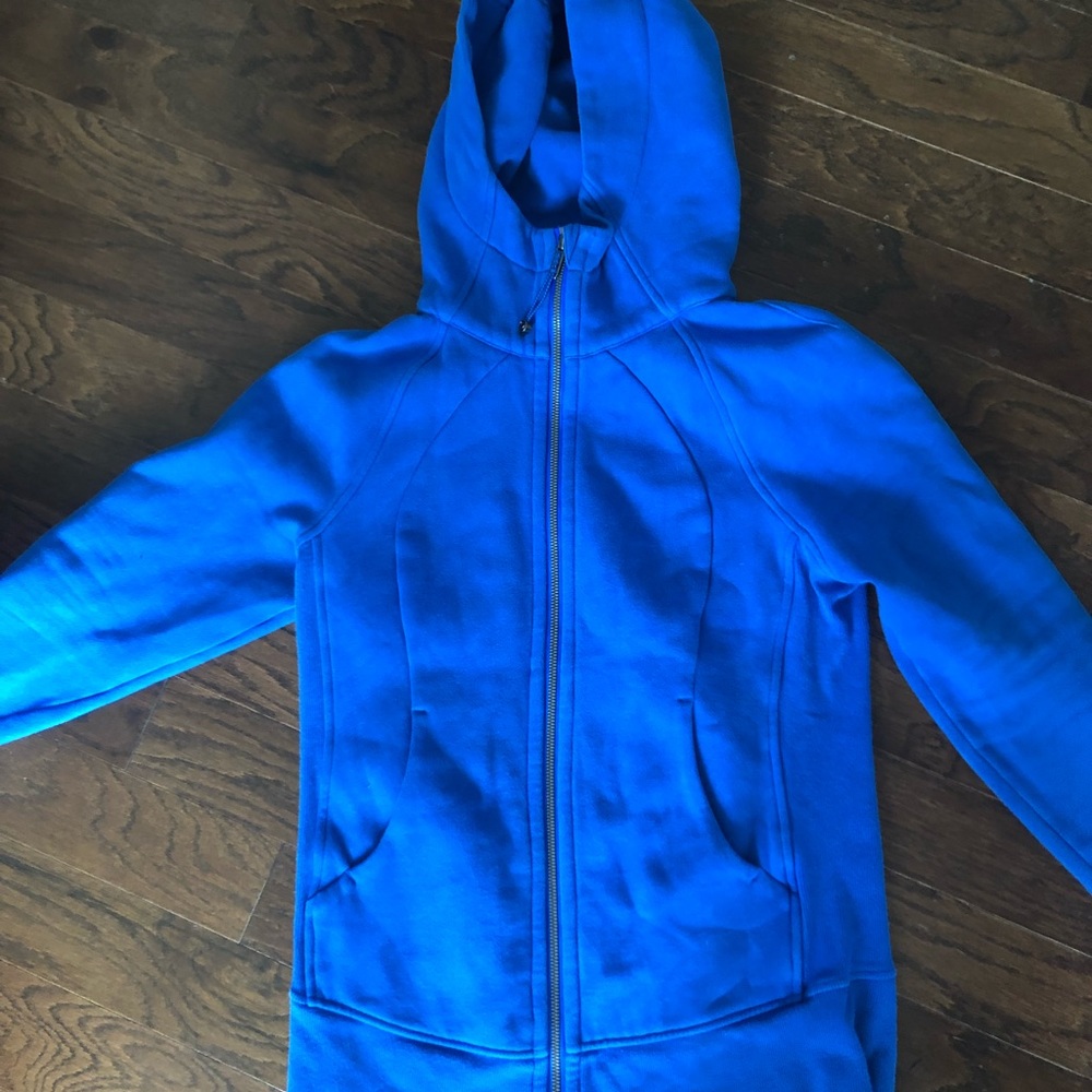 Blue scuba hoodie, sz 6